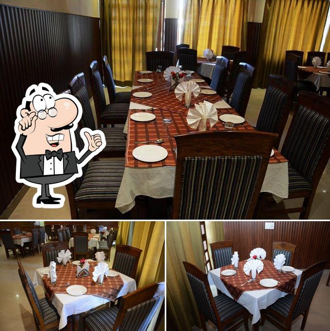 The interior of Shubham restaurant