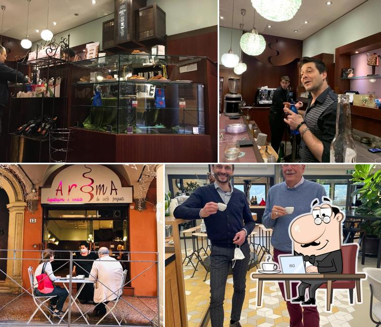 Gli interni di Aroma Specialty Coffees