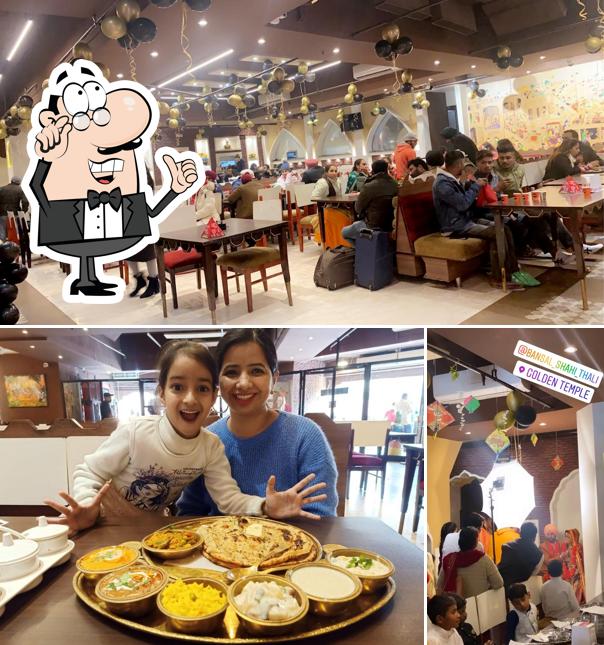 Take a seat at one of the tables at Bansal Shahi Thali