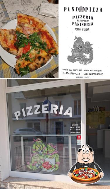 A Pizzeria Punto Pizza Di Migani Fabio, puoi provare una bella pizza