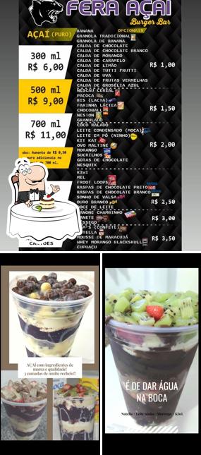 Desfrute de uma das sobremesas