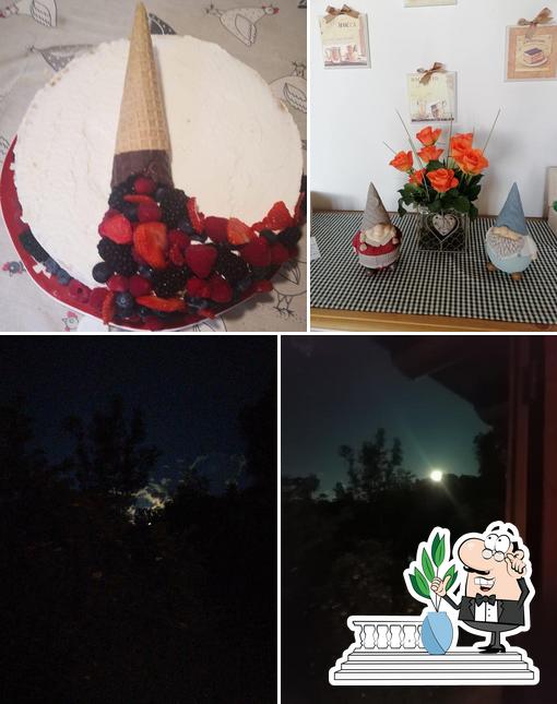 La foto di esterno e cibo da Agriturismo Ca'nel Bosco