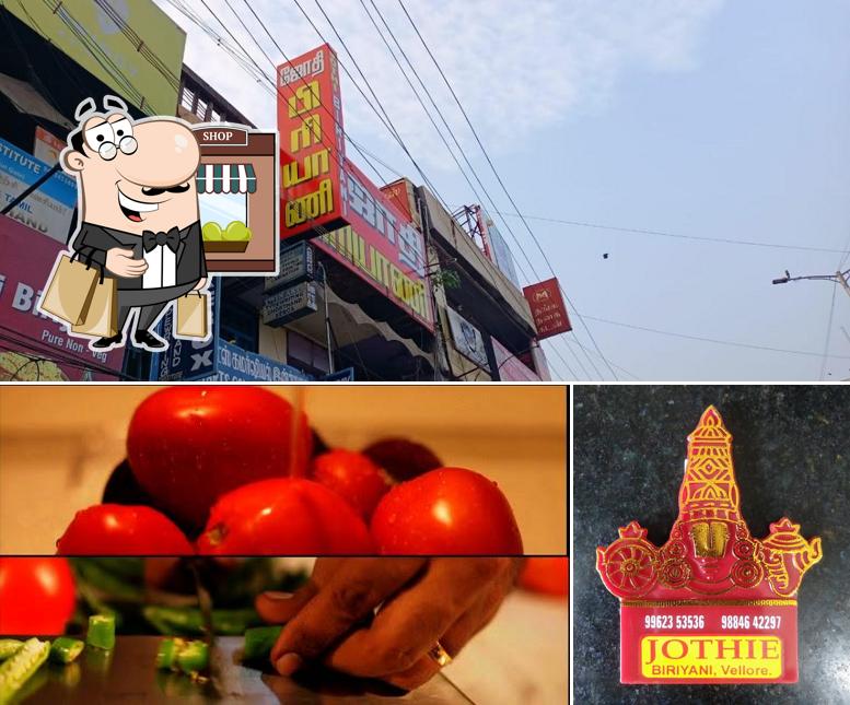 This is the photo depicting exterior and food at Jothi Biriyani