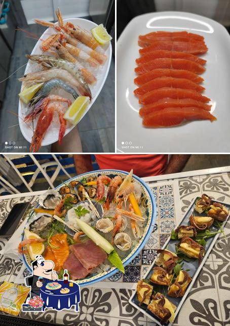 Sashimi al La Perla Crudités
