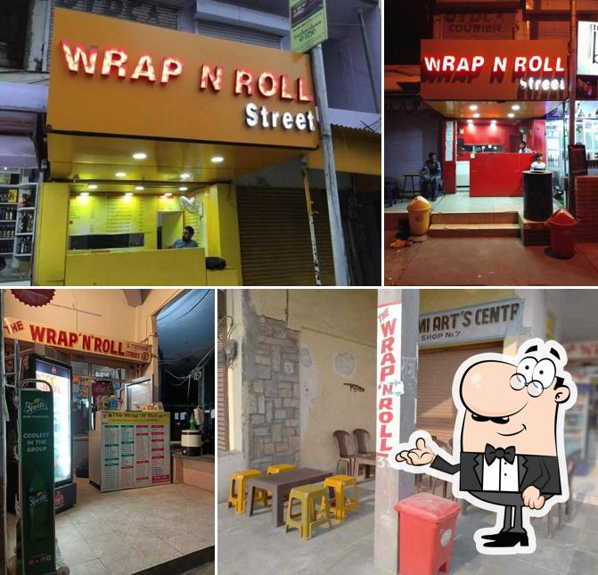 The interior of THE WRAP N ROLL Street