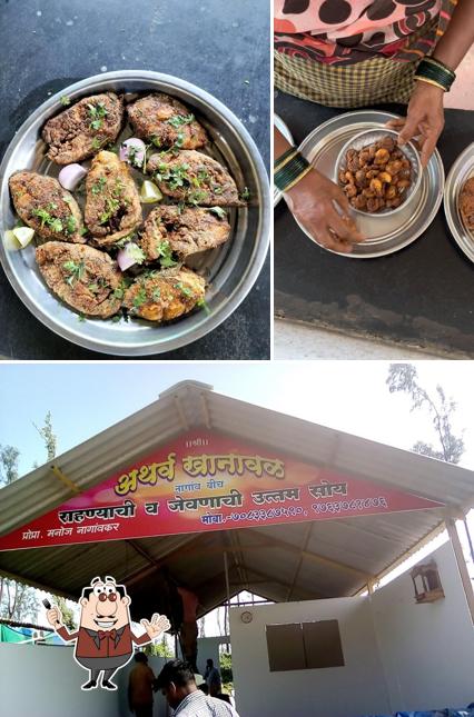 Among various things one can find food and exterior at Atharv Khanawal(अथर्व खानावळ)