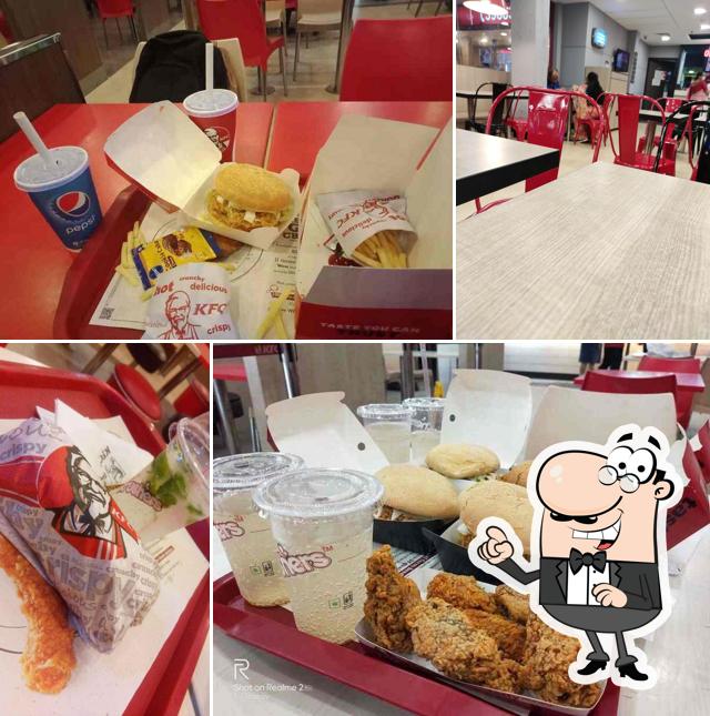 The interior of KFC