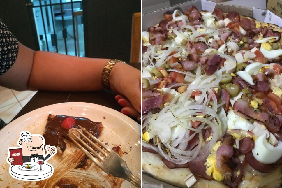 Comida em Mega Pizza