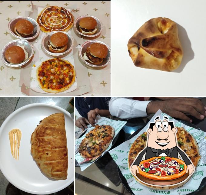 At RedFood Cafeteria, you can enjoy pizza