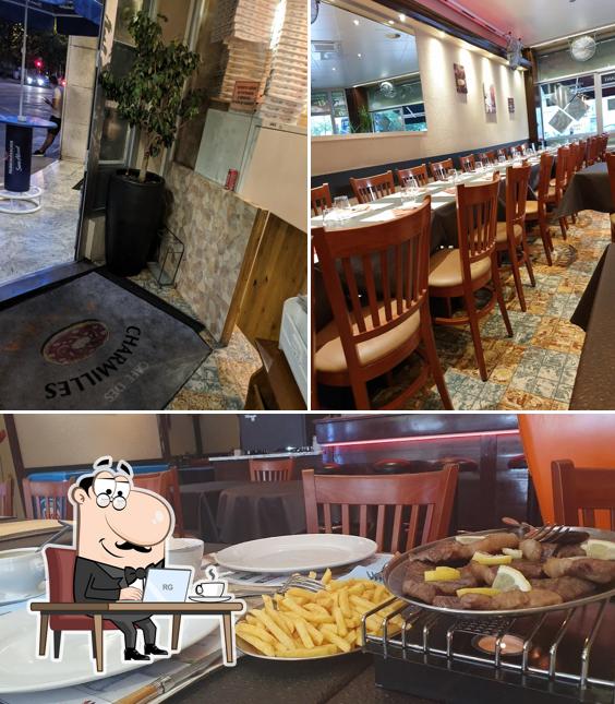 Gli interni di Café des Charmilles