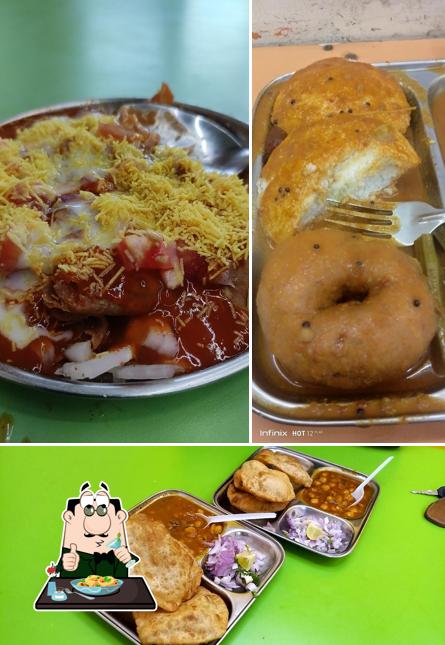 Chole bhature at Chhatrapati Hotel & Snacks Center