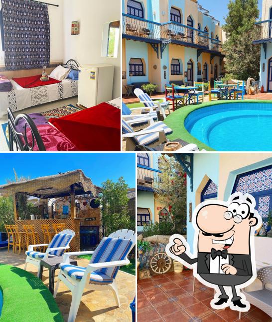 The interior of Monica hotel