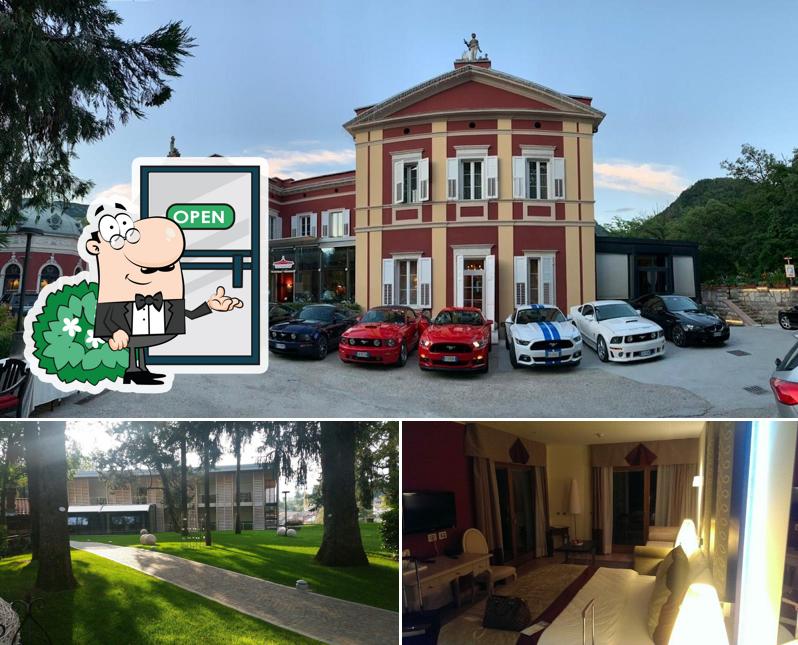 Guarda la foto che raffigura la esterno e interni di Villa Madruzzo