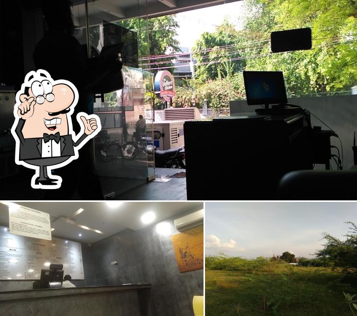 This is the picture depicting interior and exterior at The Vellore Kitchen Take Away