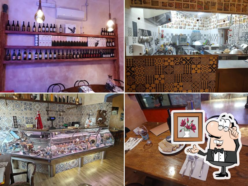 Gli interni di Bronzin Mania Ristorante Enoteca,siamo a Chiavari