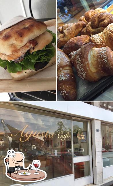 La cibo e esterno del ristorante