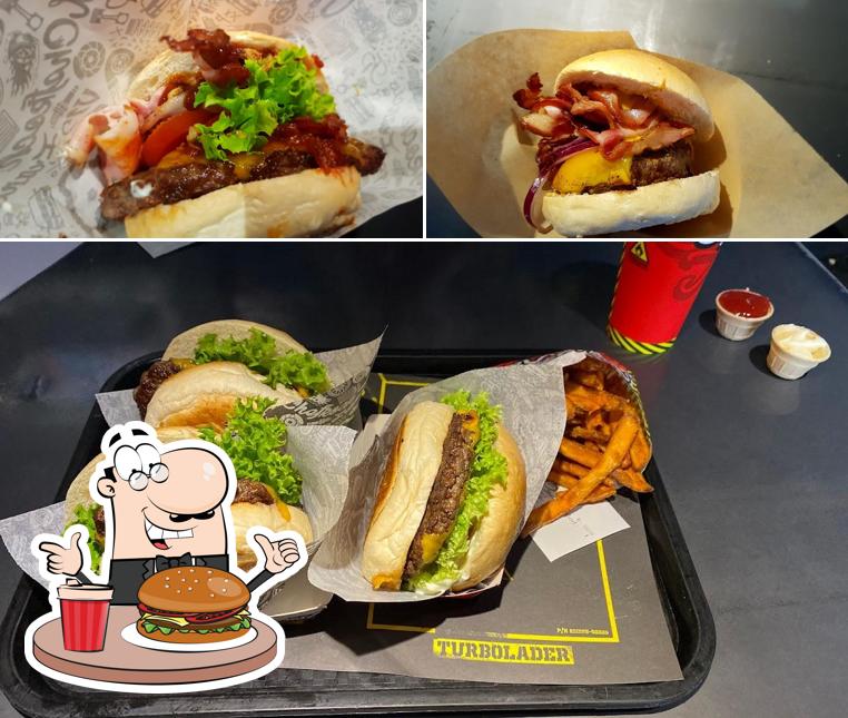 Luxus Big Boost Burger Fotos
