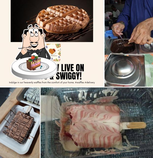 Chocolate cake at Lovely Waffle Heaven's