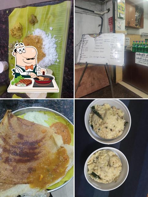 Order meat dishes at Amutham Cafe