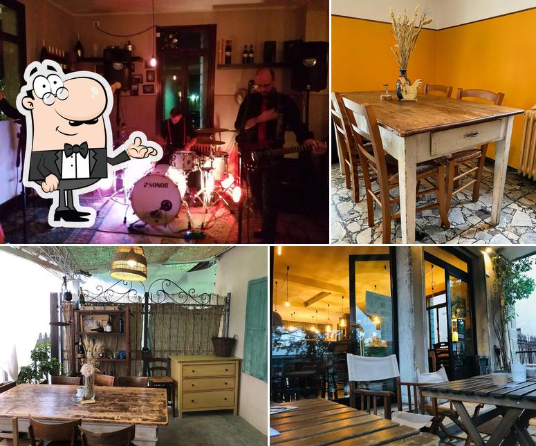 Gli interni di Osteria La STEzionetta