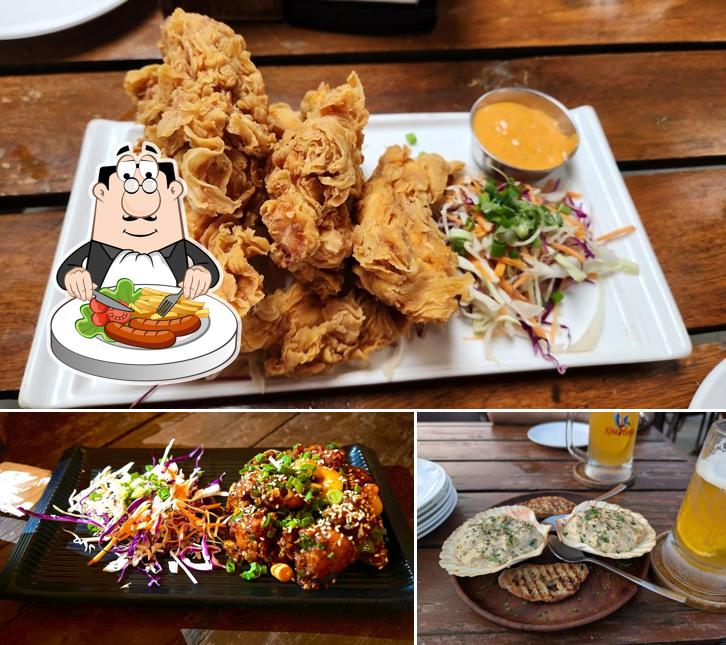 Fried chicken at The Southern Deck - Beach Bar & Bistro