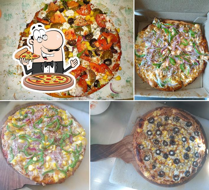 Try out pizza at The cafe