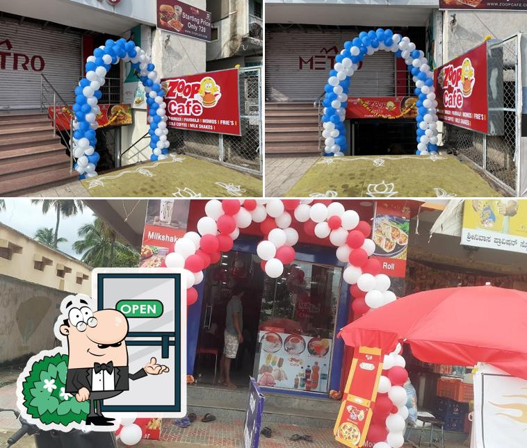 The exterior of Zoop cafe