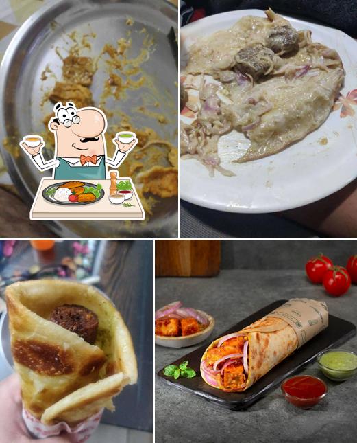 This is the image displaying food and interior at Rolls King