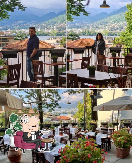 Gli interni di La Taverna del Pittore Lugano