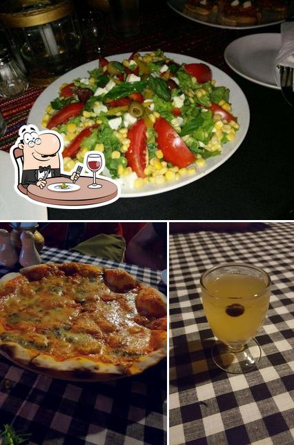 The image of Basilico’s food and beer