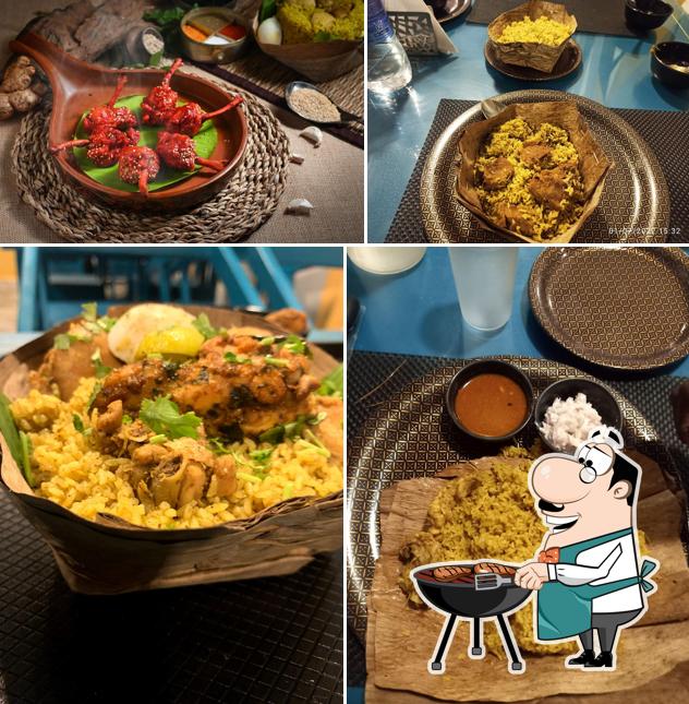 Order meat dishes at Chickpet Donne Biryani House