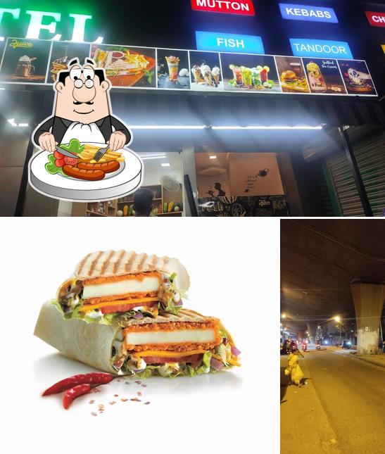 The restaurant's food and exterior