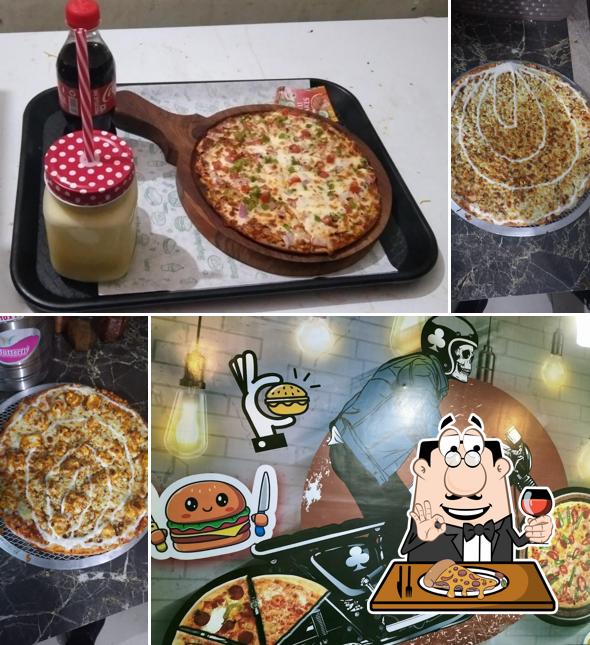 Get pizza at PIZZA LAND
