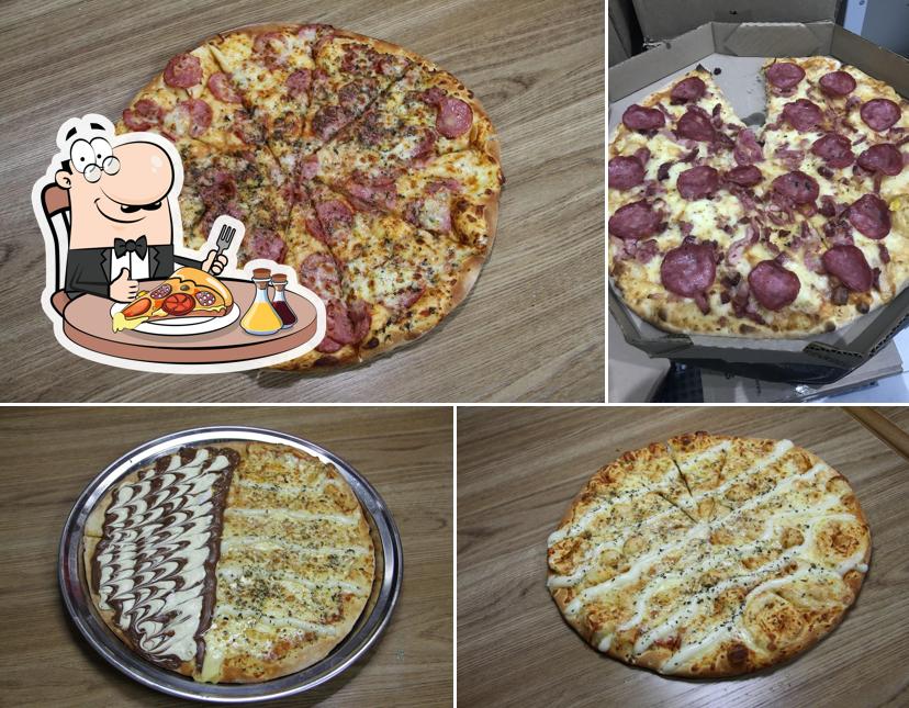 Escolha diferentes tipos de pizza