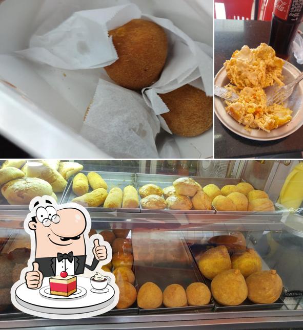 Lanches Big-tê serve uma variedade de sobremesas