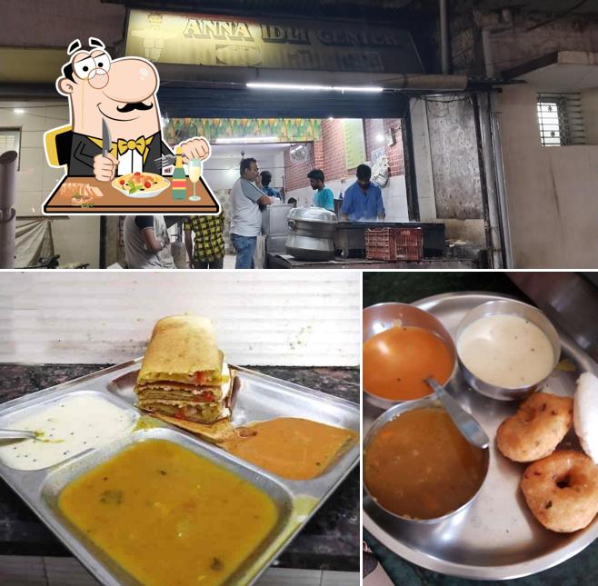 Among different things one can find food and exterior at Anna Idly Center