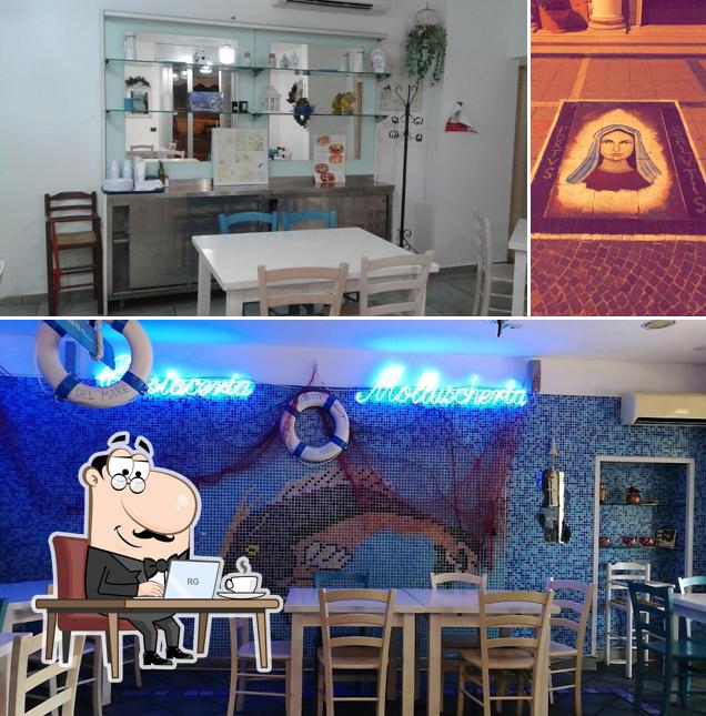 Gli interni di Fish Take Away di Nancy e Pietro