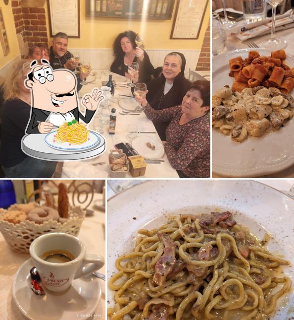 Spaghetti alla carbonara al Ristorante Il Tettuccio
