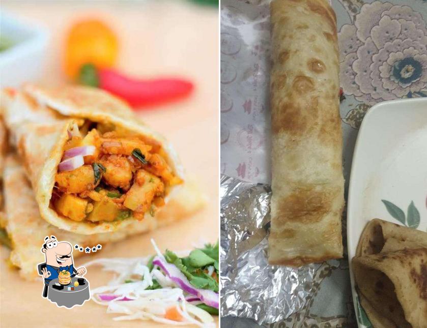 Food at The Kathi Rolls & Cafe