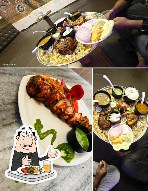 Food at K .V Family Restaurant