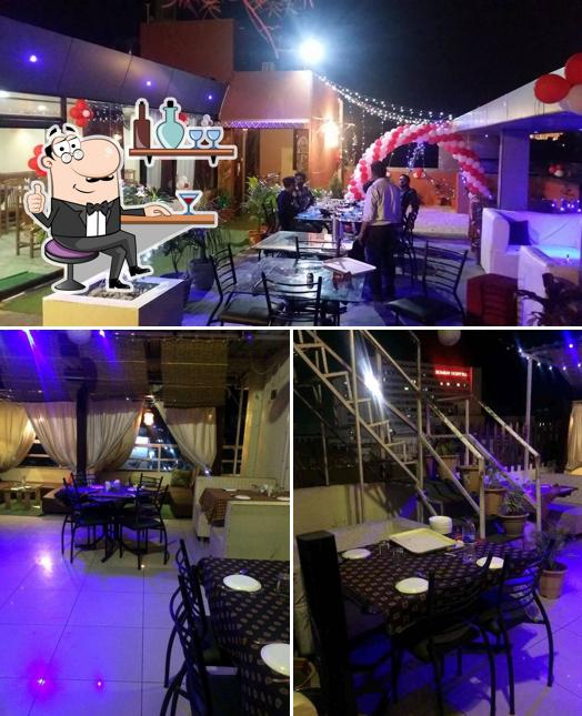 The restaurant's interior and exterior
