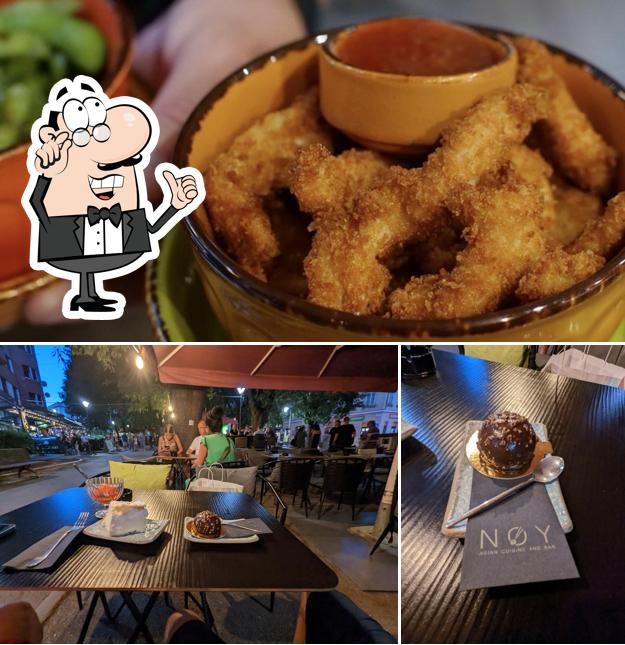 La immagine di interni e cibo da NOY Asian cuisine and bar