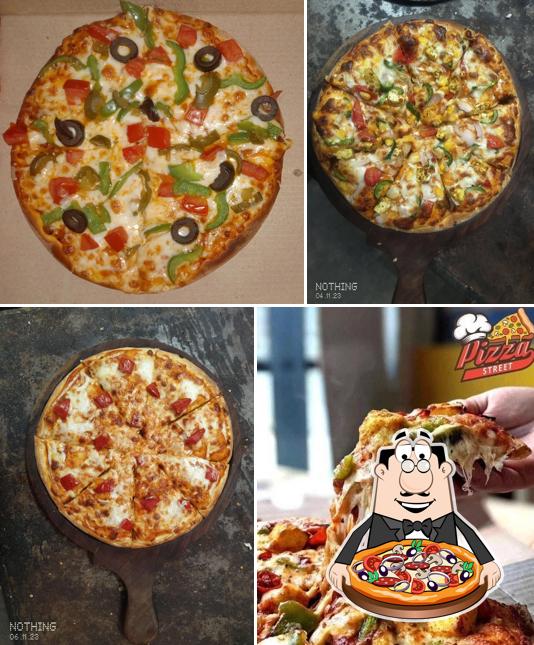 At Pizza Street, you can order pizza