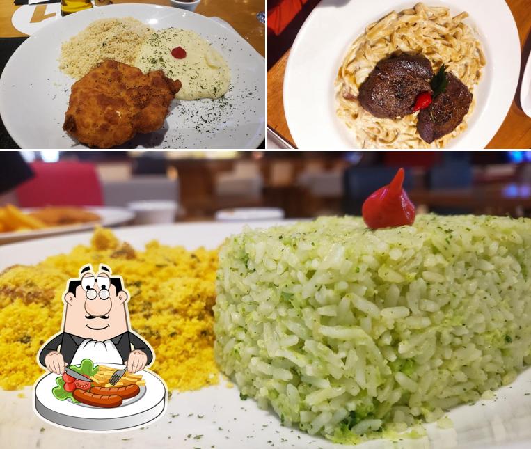 Comida em Five Sport Bar