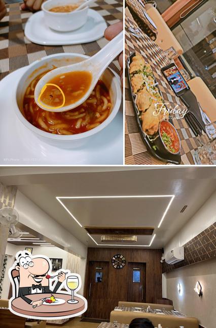 The photo of food and interior at Hotel skyblue