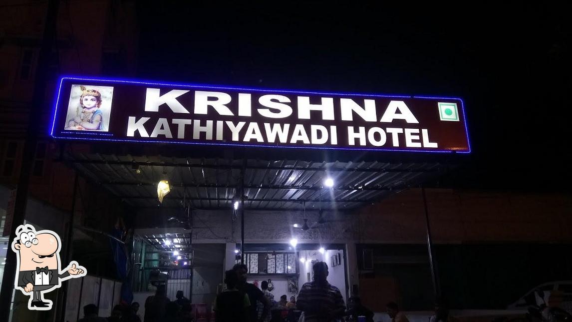 The interior of Krishna Kathiyawadi Hotel (2nd BRANCH)