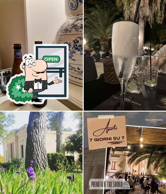 Questa è la foto che mostra la esterno e bevanda di Villa Pinciana