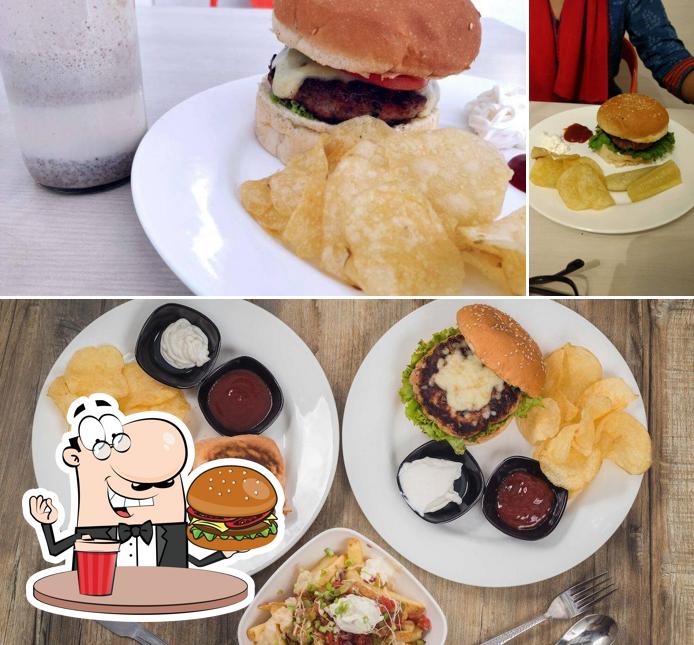 Try out a burger at The Juice Shop (Juicery & Kitchen)