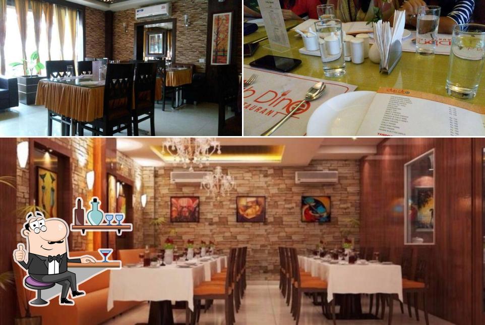 The interior of Golden Dine Restaurant