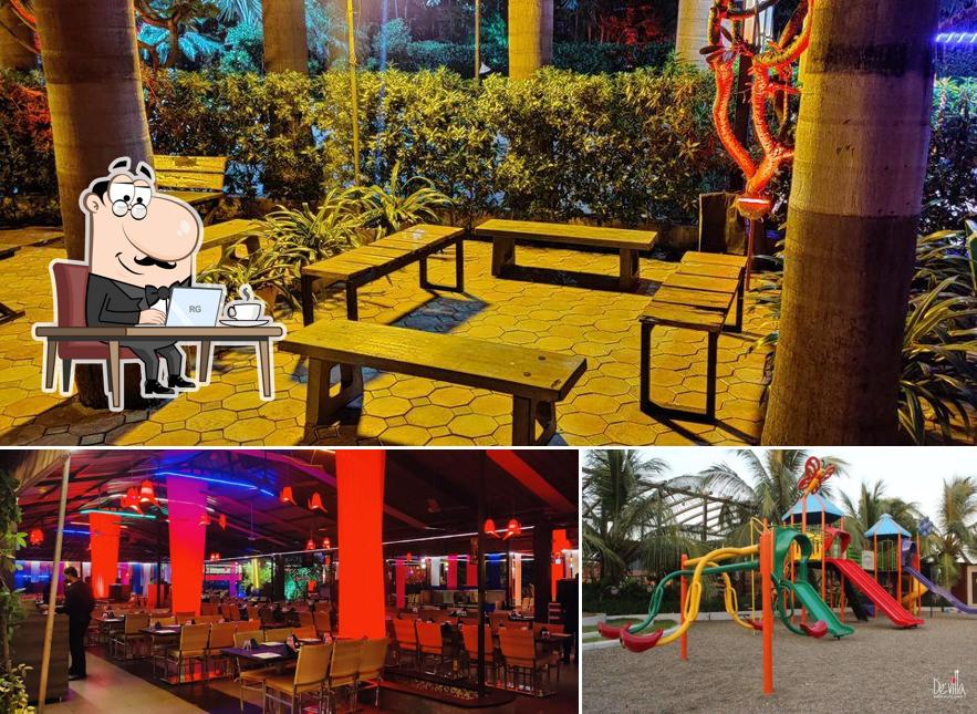 The photo of De' Villa Garden Restro Lounge’s interior and play area